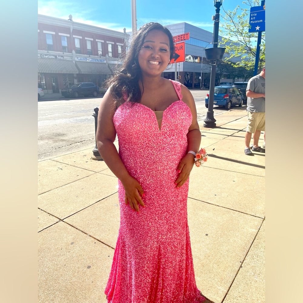 ✨Plus Size Bella Couture Pink Dress✨